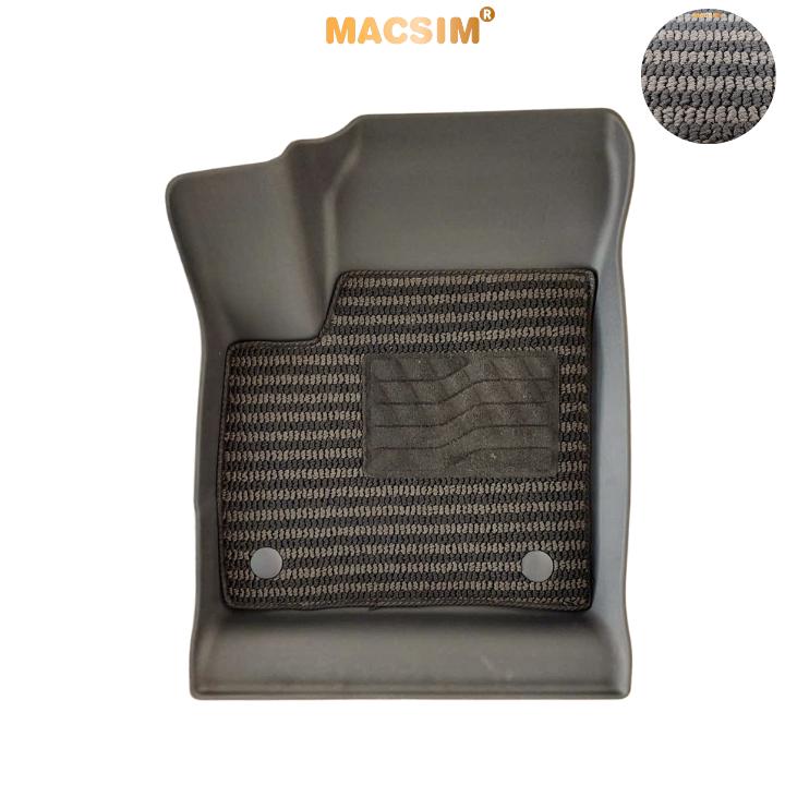 Thảm Lót Sàn 2 Lớp TPE Macsim VF5 Chuẩn Form, Bền, Không Mùi (sd3 xám đen ct)