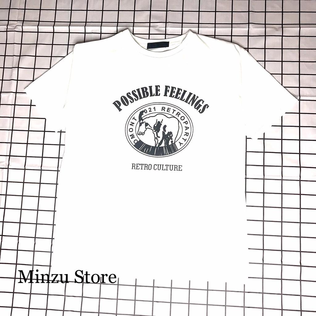 Áo phông nam nữ đẹp unisex tay lỡ Minzu form rộng dáng dài phông thun ulzzang cotton khô oversize ATMZ02