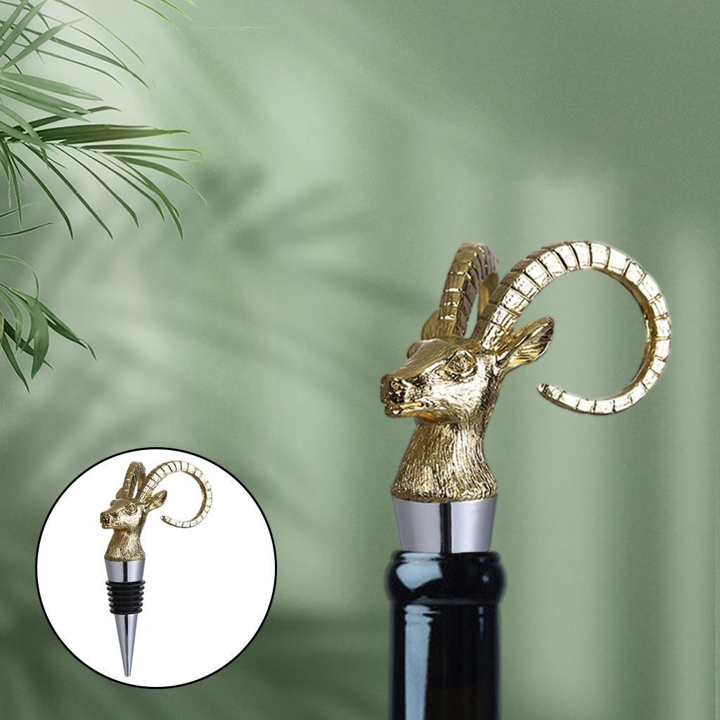 2 Pieces Animal Wine Bottle Stopper for Bar Beverage Champagne Bottle