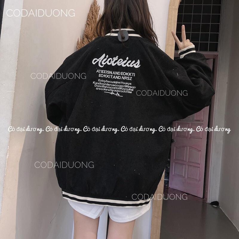 Áo bomber nhung Tkkloe