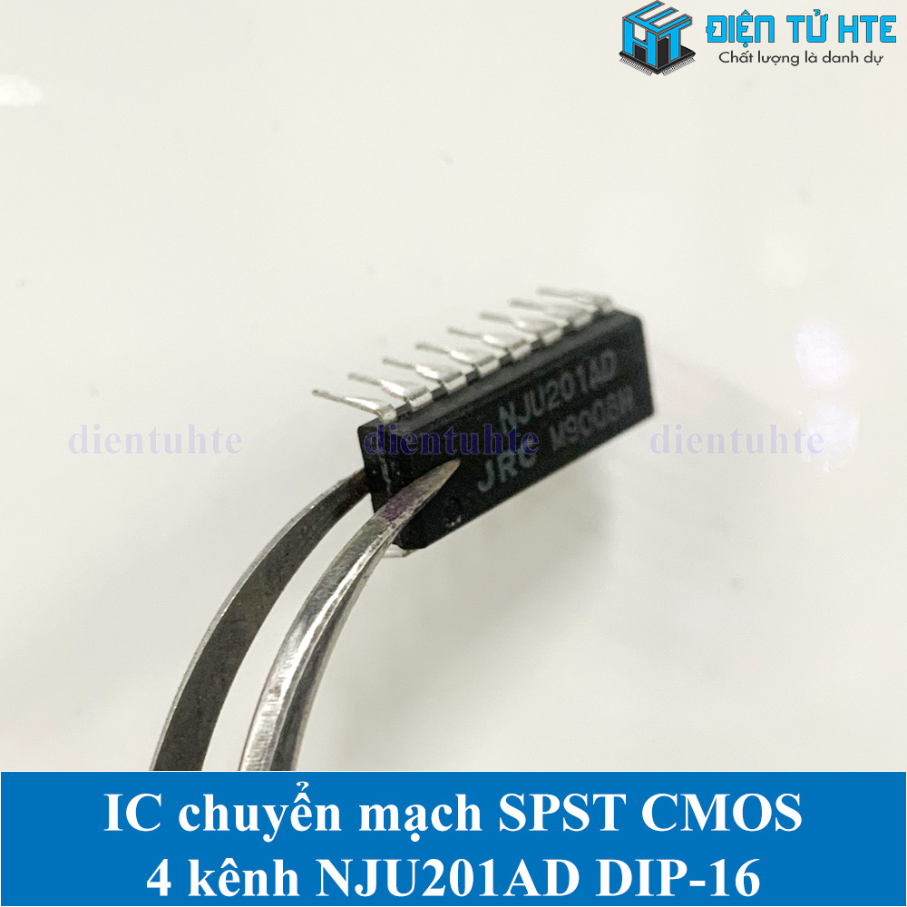 IC chuyển mạch Analog SPST 4 kênh C-MOS NJU201AD DIP-16