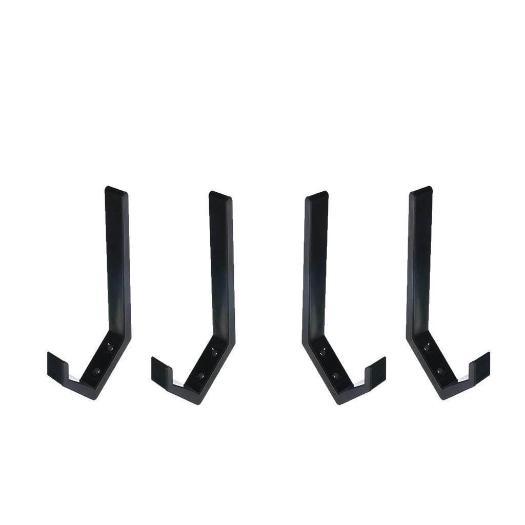 4pcs Wall Mounted Holder Coat Hook Jacket Storage Rack Display Rack