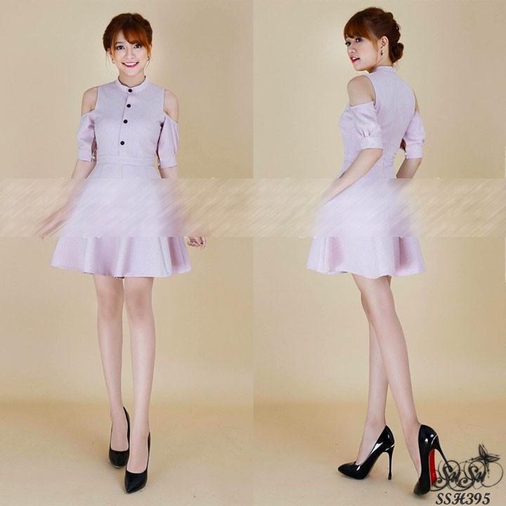 Hình ảnh Susu Shop - Đầm khoét vai cách điệu - SSH395