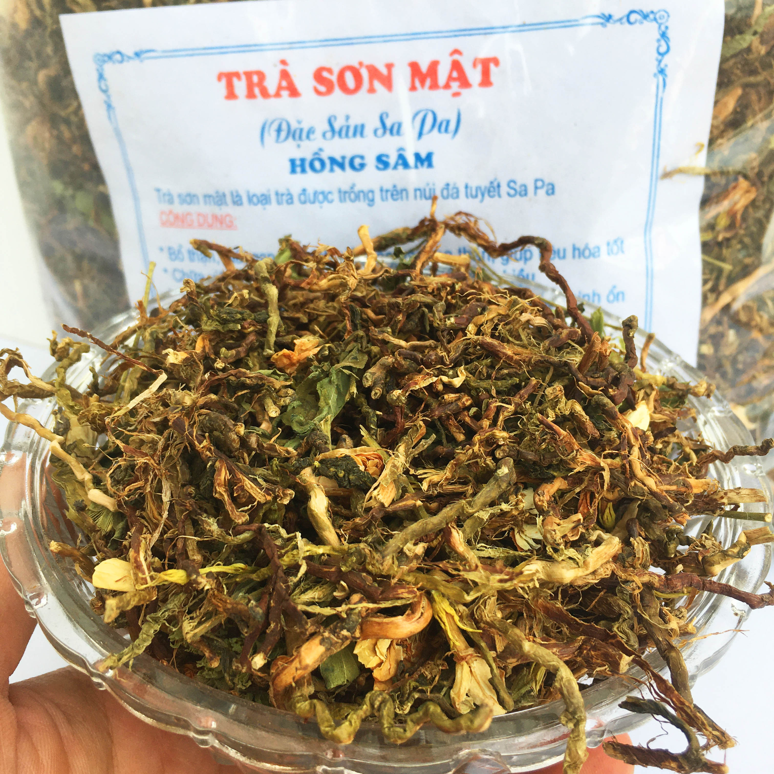 Trà sơn mật hồng sâm 500g loại ngon