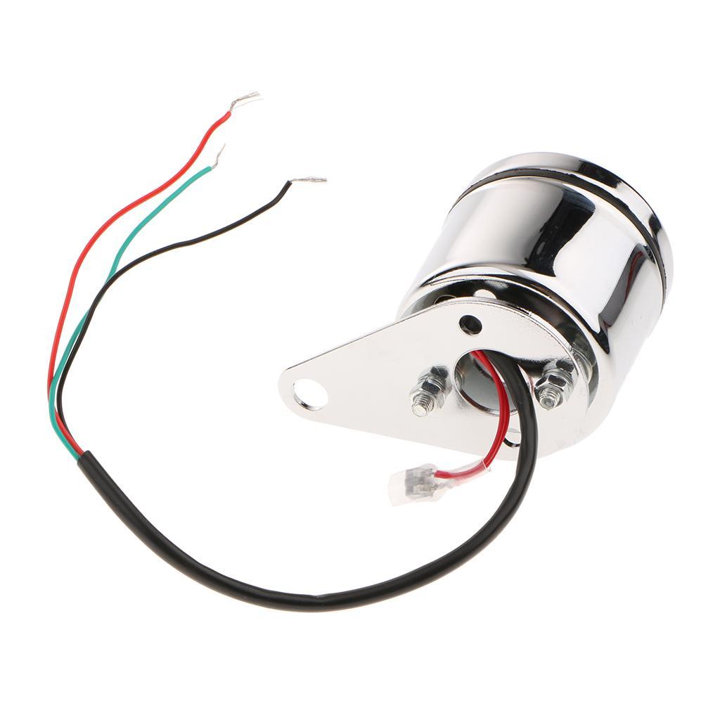 60mm Universal Car Motorcycle Fuel   Gauge LED Light Display 12V