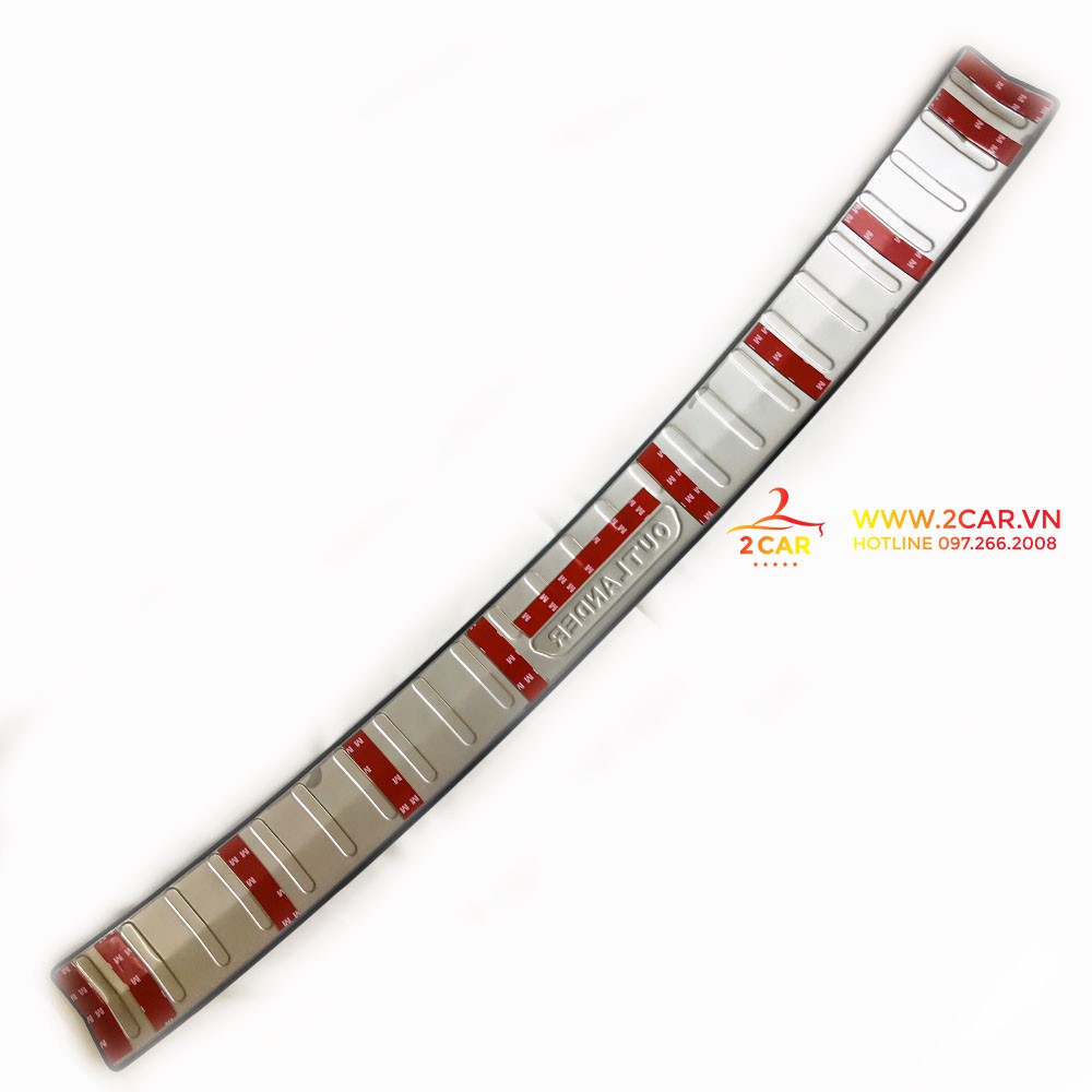 Chống Trầy Cốp Trong, ngoài Xe Mitsubishi Outlander 2018-2019, chất liệu Inox