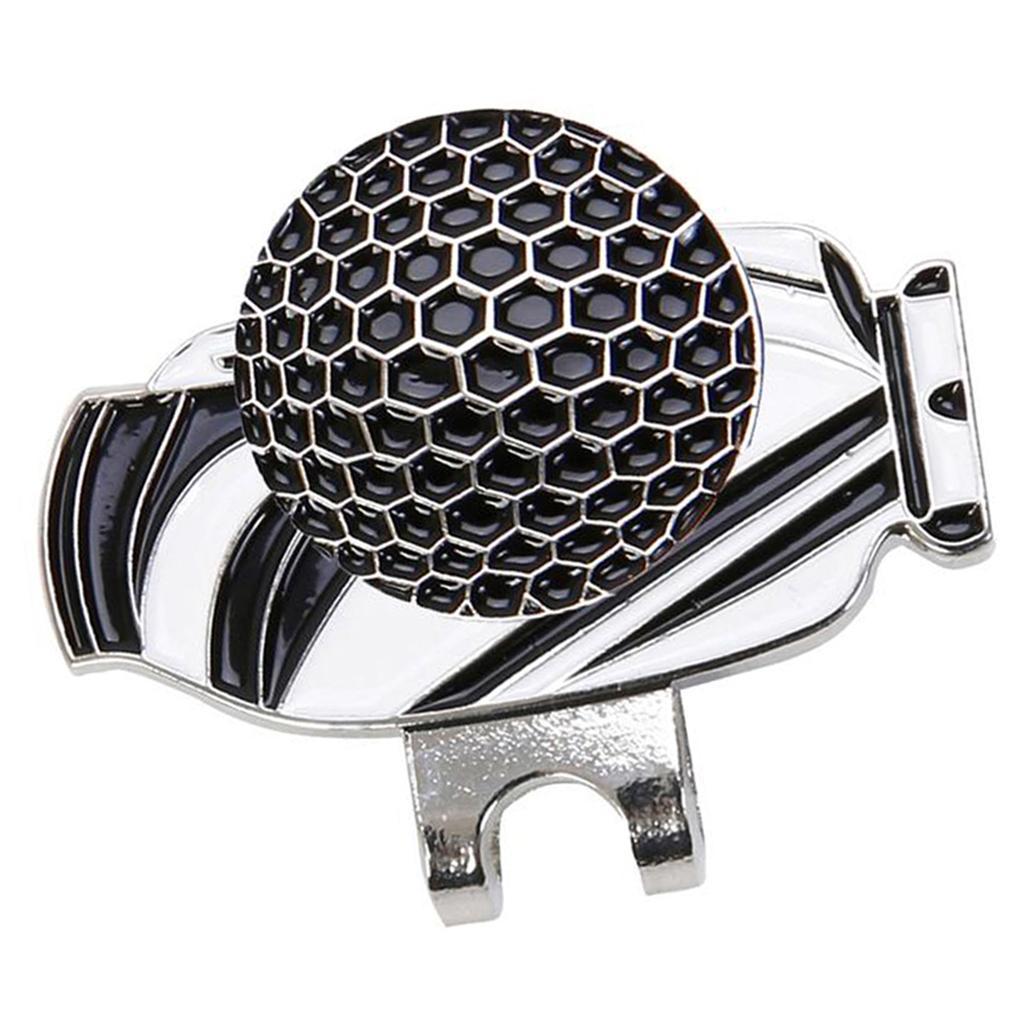 Golf Bag Pattern Hat Clip Golf Ball Marker Personalized Golf Cap Clip for Golf Enthusiast Gifts