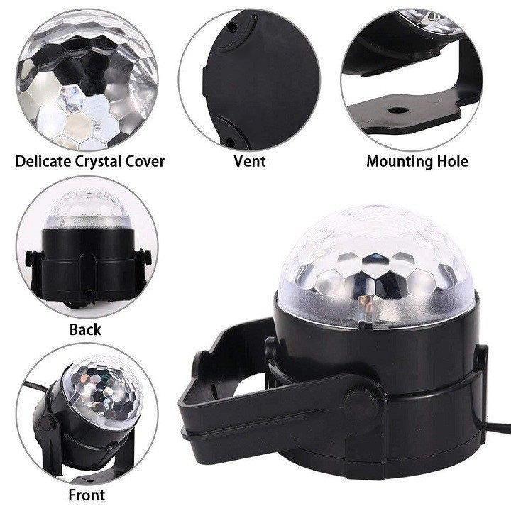 Đèn Vũ Trường Led 7 Màu LT-775 Hình Trụ Nguồn USB