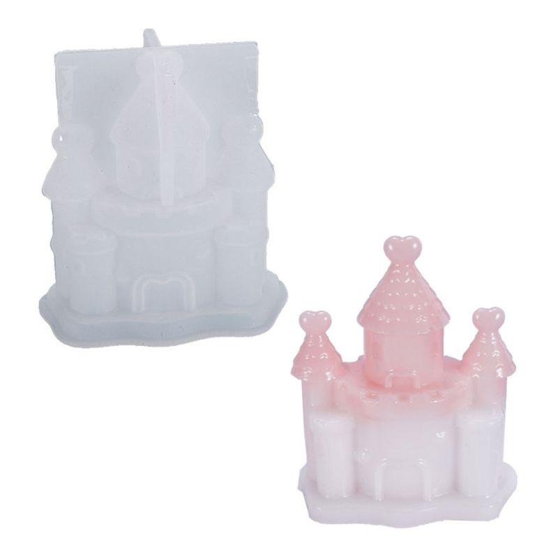 Khuôn Silicone Làm Đồ Thủ Công Hình Lâu Đài Ba Chiều