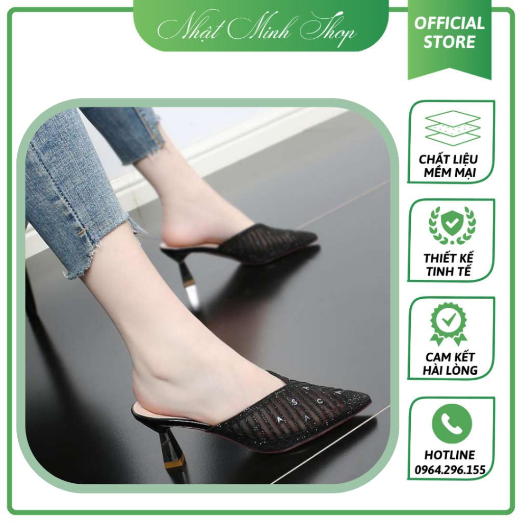 Giày Sandal Nữ Đính Hạt Cườm Hàng Quảng Châu Cao Cấp Thiết Kế Trẻ Trung, Năng Động, Nhẹ Nhàng, Nữ Tính 013
