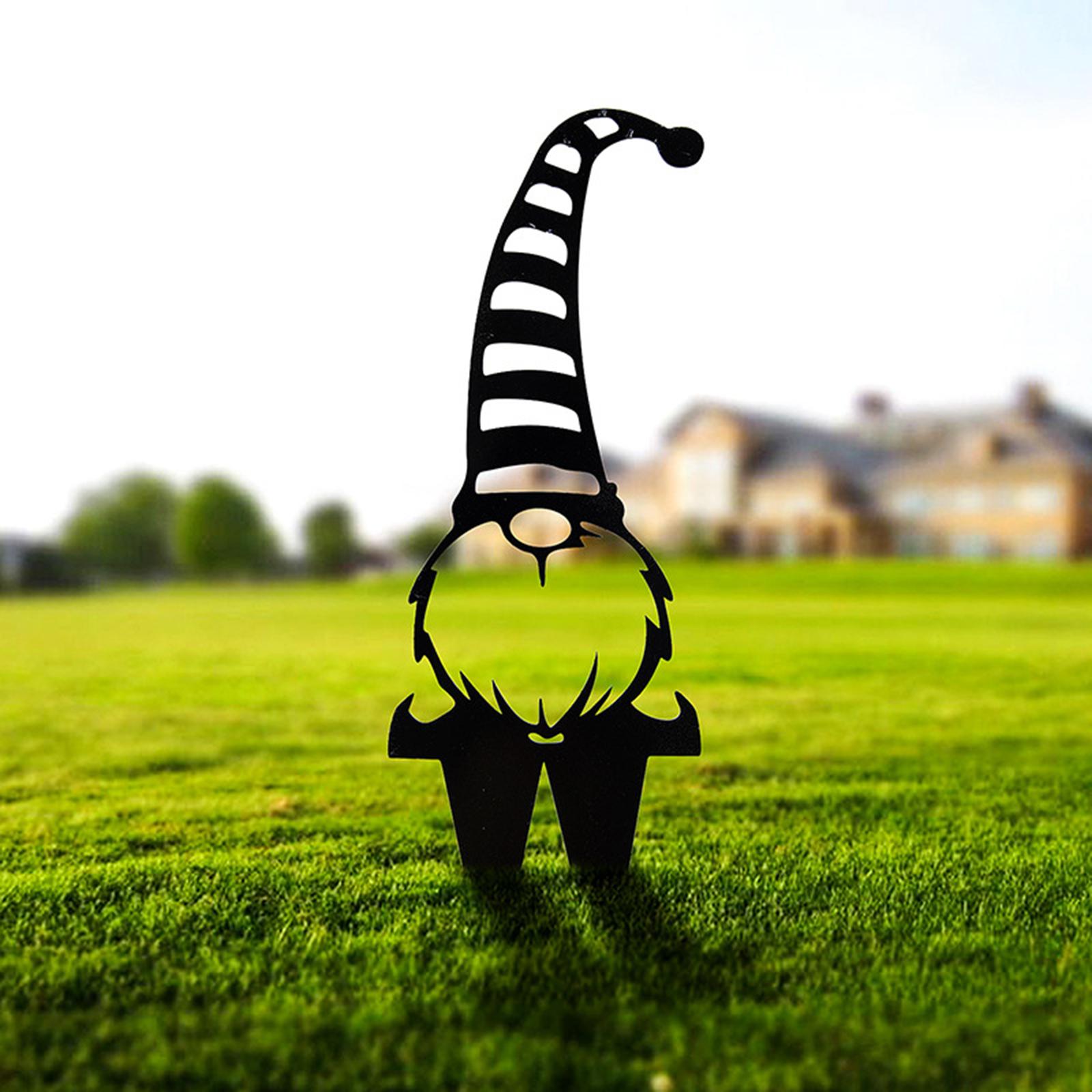 Ground Plug Home Branch Gnomes Plug-in Silhouette Outdoor Decor