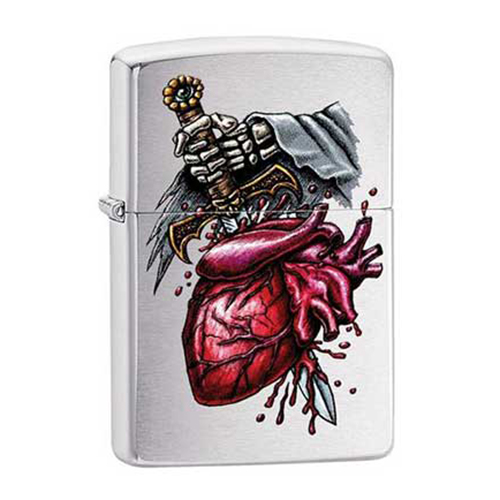 Bật Lửa Zippo 29406 Goth Brushed Chrome