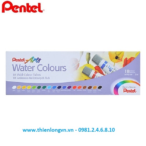 Hộp 18 Màu nước Pentel WFRS-18