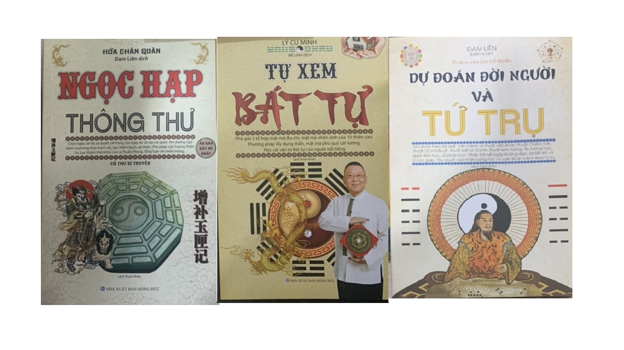 Combo 3 cuốn: Ngọc hạp Thông Thư + Tự xem Bát Tự + Dự đoán đời người và tứ trụ