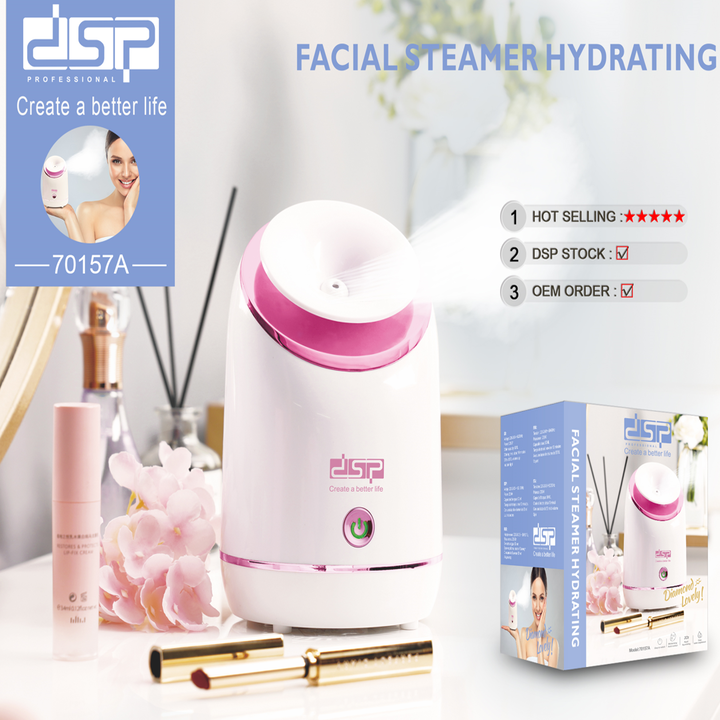 Máy xông mặt mũi bằng hơi nước cao cấp DSP 70157A Dung tích 55ml Công suất 235W - Hàng Chính Hãng