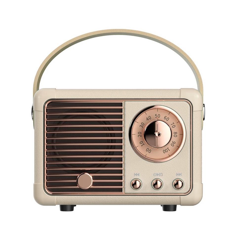 Loa retro bt loa cổ điển fm radio loa retro không dây với phong cách cổ điển kiểu cũ Color: Pink