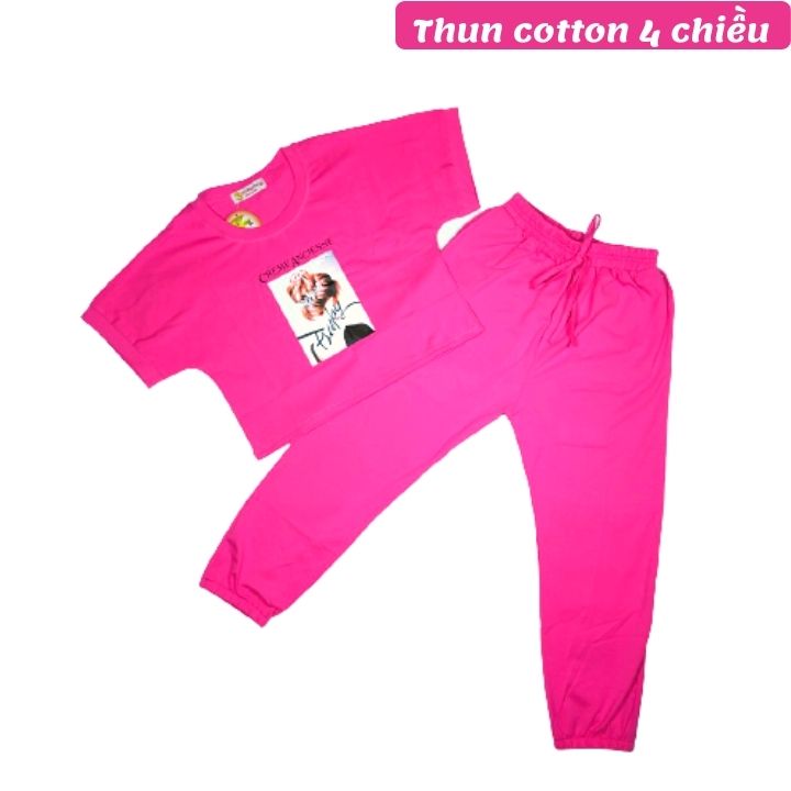 Đồ bộ croptop cho bé gái từ 10-41kg. Áo croptop bé gái. Quần dạng thể thao -Kiến Lửa