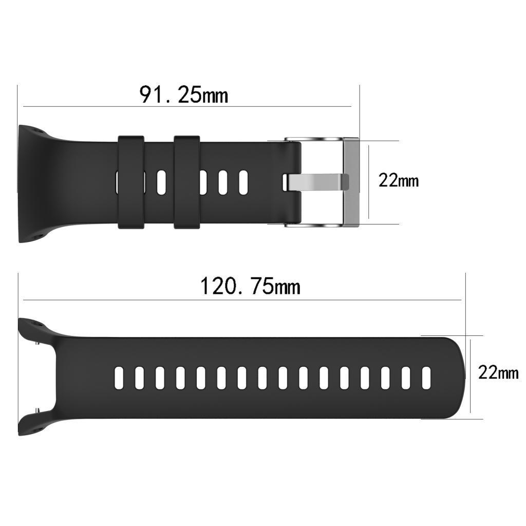 2-5pack Silicone Watch Strap Watch Band Replace for Suunto Spartan Trainer Wrist