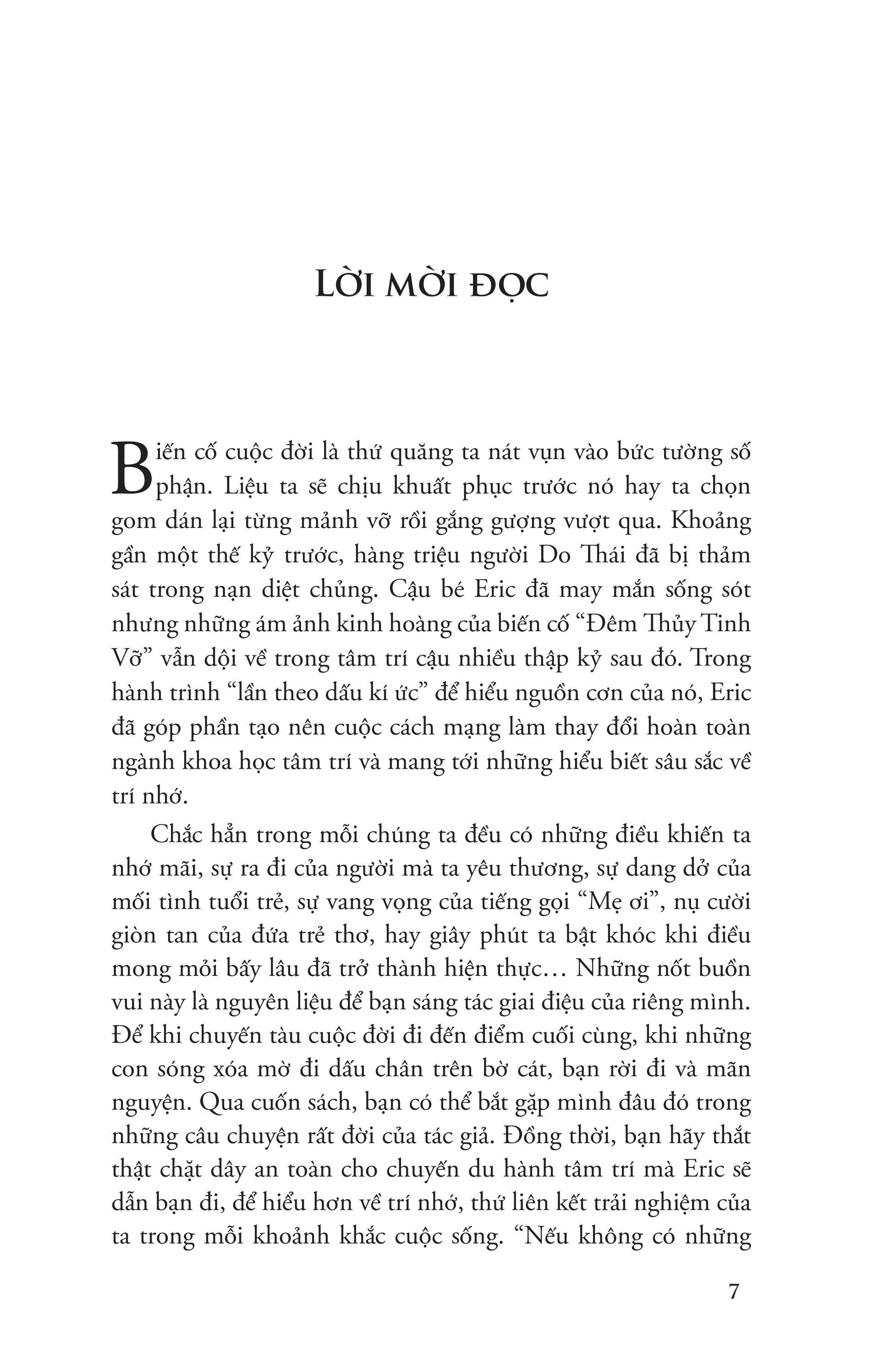 Lần Theo Dấu Ký Ức - Cuộc Cách Mạng Trong Ngành Khoa Học Tâm Trí
