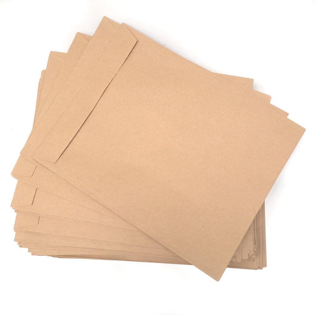 100 Túi giấy phong bì kraft đựng khổ A4