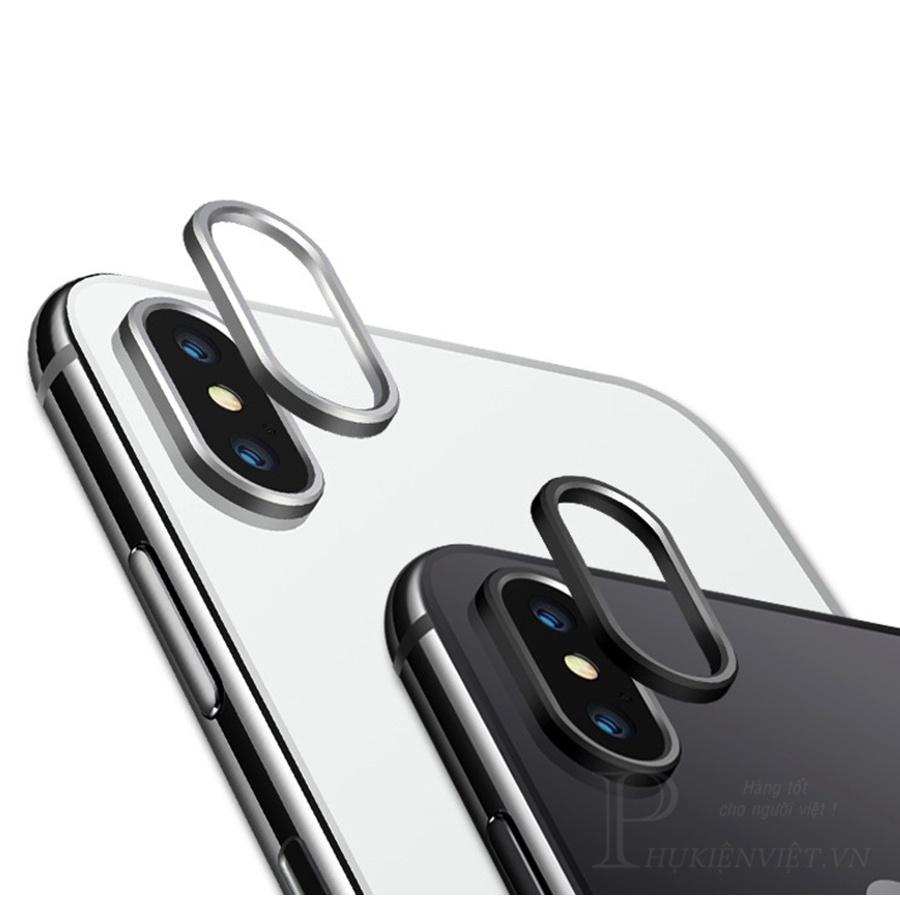 Vòng kim loại bảo vệ camera cho iPhone 7 8, iPhone X Xs Max, iPhone Xr