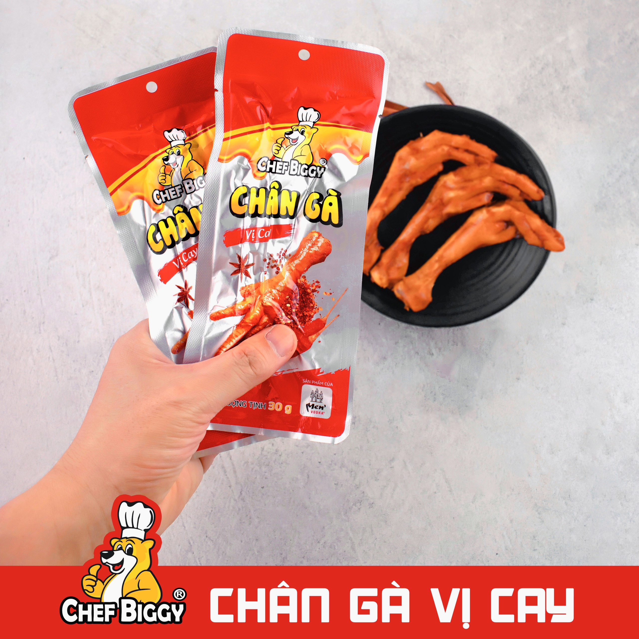 1 gói Chân Gà CHEF BIGGY Vị Cay 