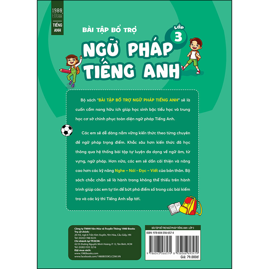 Bài Tập Bổ Trợ Ngữ Pháp Tiếng Anh Lớp 3