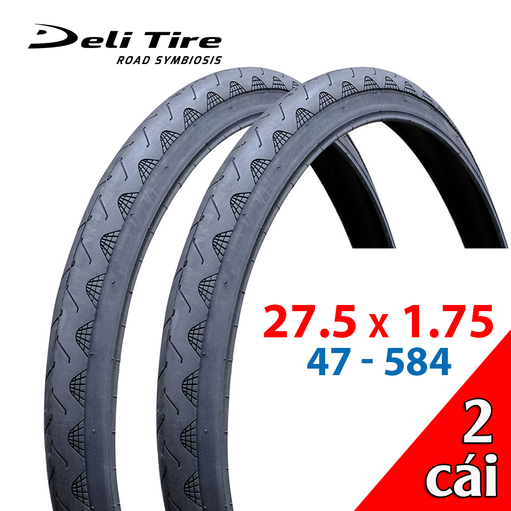 Vỏ xe đạp 27.5x1.75 gai chìm DELI-TIRE S-601 (hàng INDONESIA ) lốp xe đạp