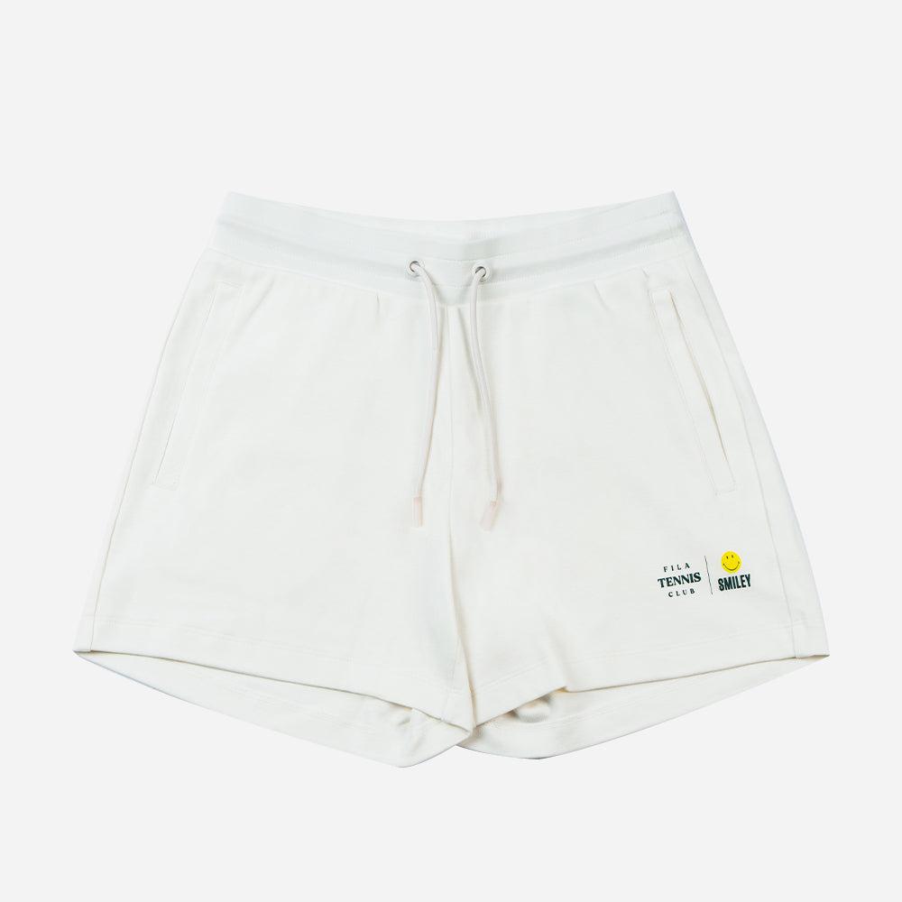 Quần ngắn thể thao nữ Fila Tennis Club X Smiley - FW2HPF4S11F-WHT