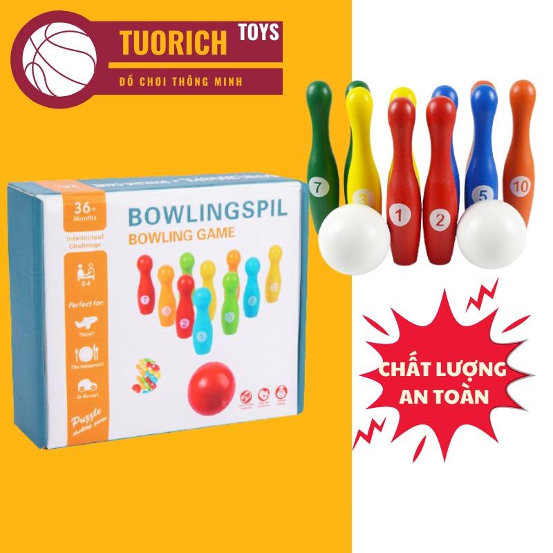 Bộ Đồ Chơi Bowling Spil Ném Bóng Cho Bé Và Gia Đình Cùng Chơi