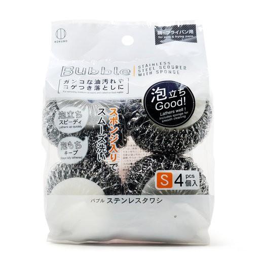 Set 4 miếng mút, inox cọ xoong nồi