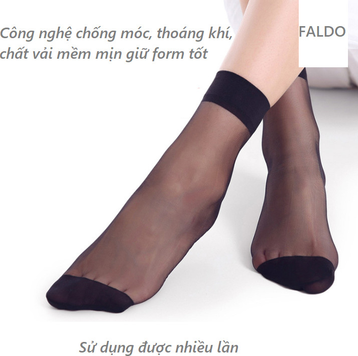 Combo 5 Đôi Tất Vớ Da Mỏng | Thoáng Khí | Chống Mốc |Co Dãn | Giữ PhomTốt