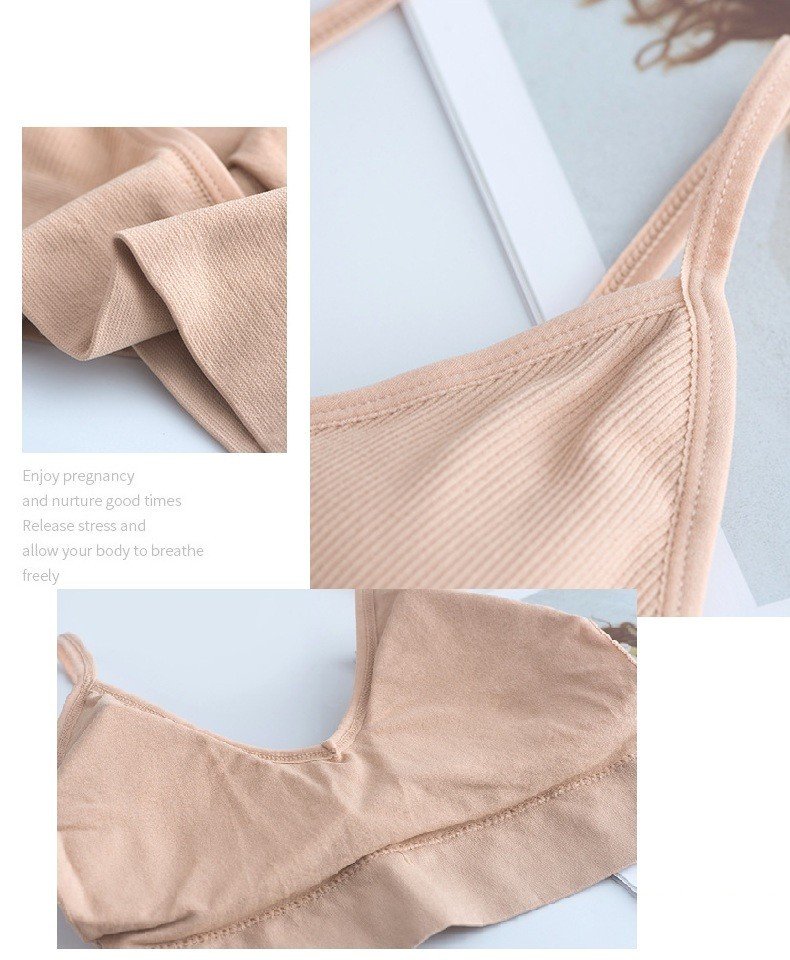 Áo bra chữ U Cotton THUN GÂN Mềm Mại, mút nâng ngực dày đẹp, Không Gọng Cao Cấp hàng xuất Nhật