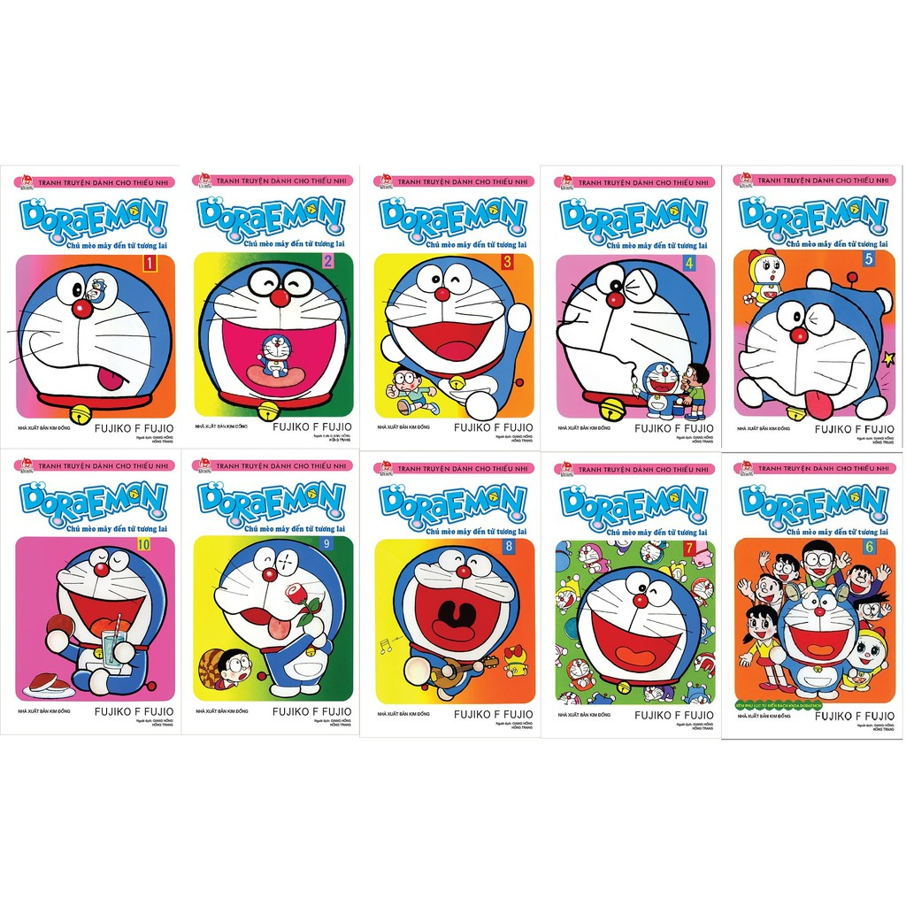Sách - Doraemon truyện ngắn - Combo 10 tập từ tập 1 đến tập 10