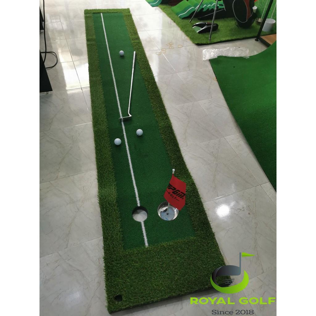 Thảm Putting Green Cỏ 2 Màu Độ Bền Cao