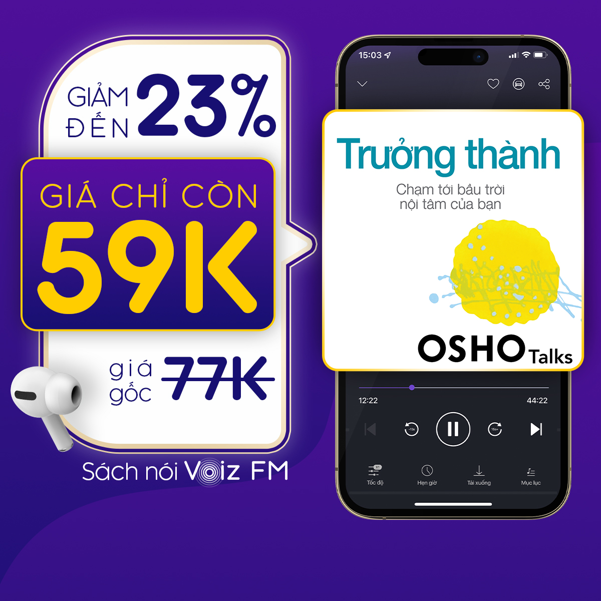 Voiz FM - Voucher nghe Sách Nói