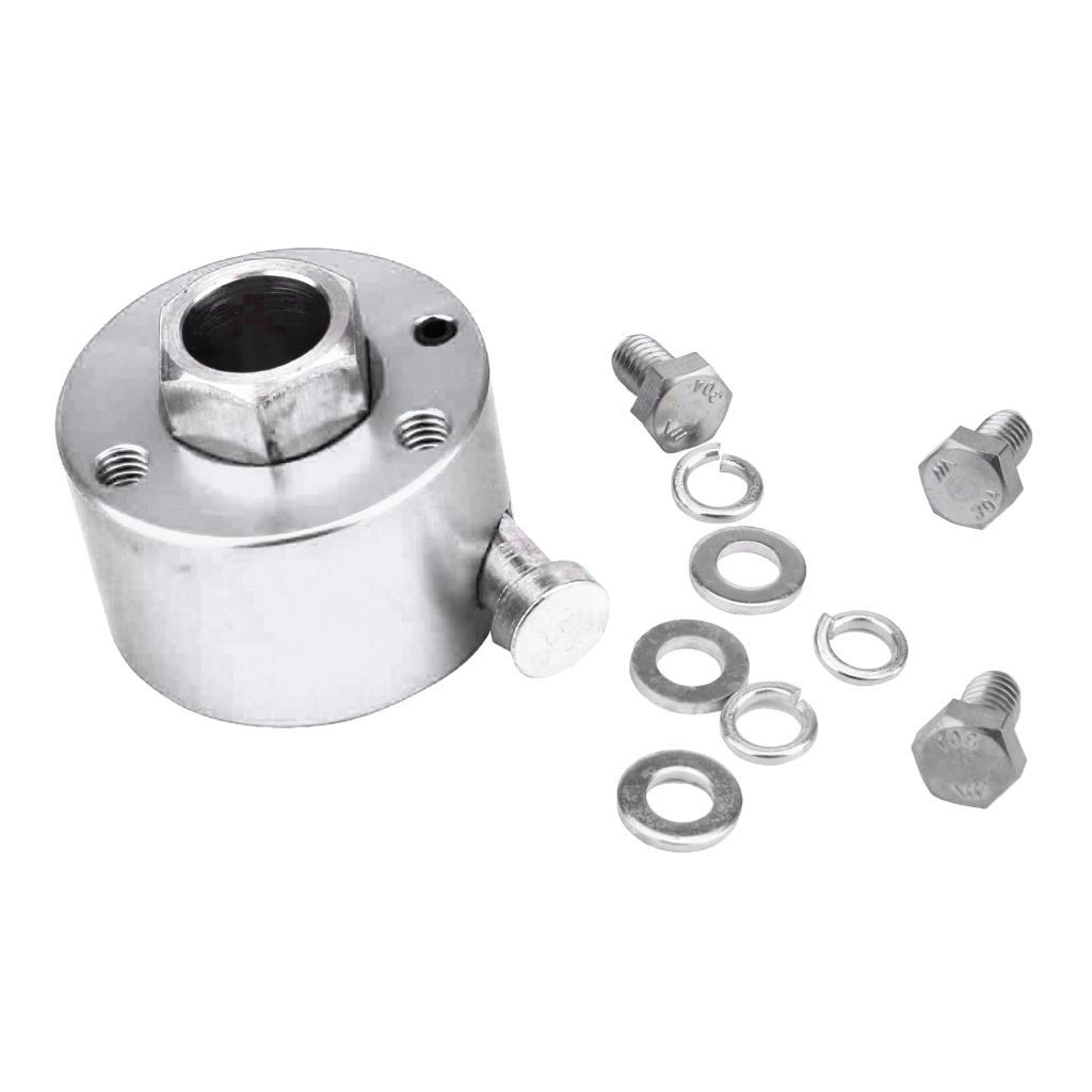 Car Steering Wheel Quick Release Disconnect Hub Adapter Kit YC101451 Silver