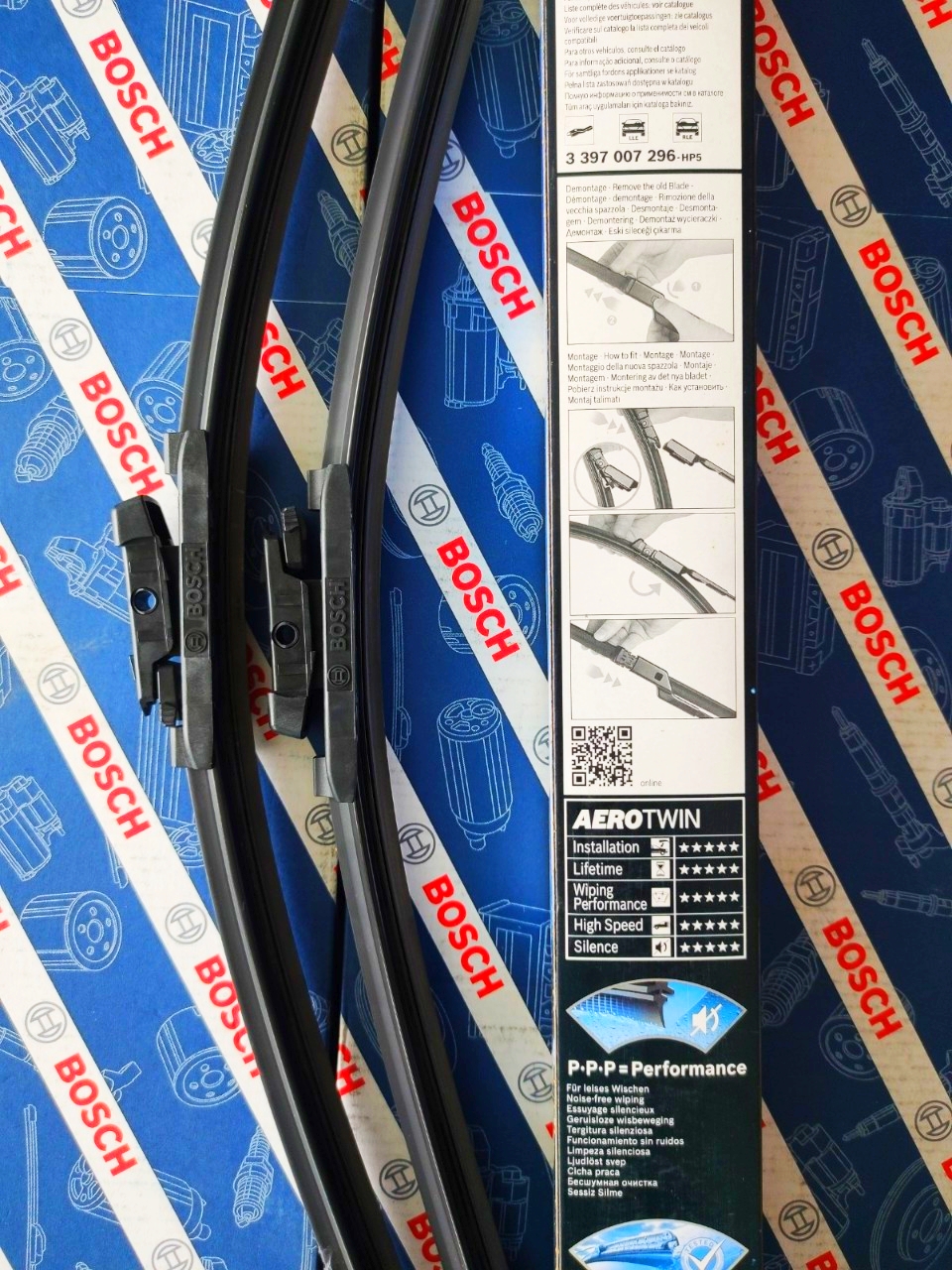 BỘ GẠT MƯA BOSCH AEROTWIN EURO SET FORD MONDEO - 19X26