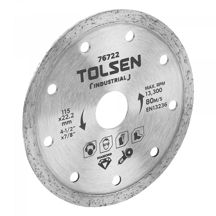 Đĩa Cắt Đa Năng Tolsen 76743 - Bạc (125 x 22.2 mm)