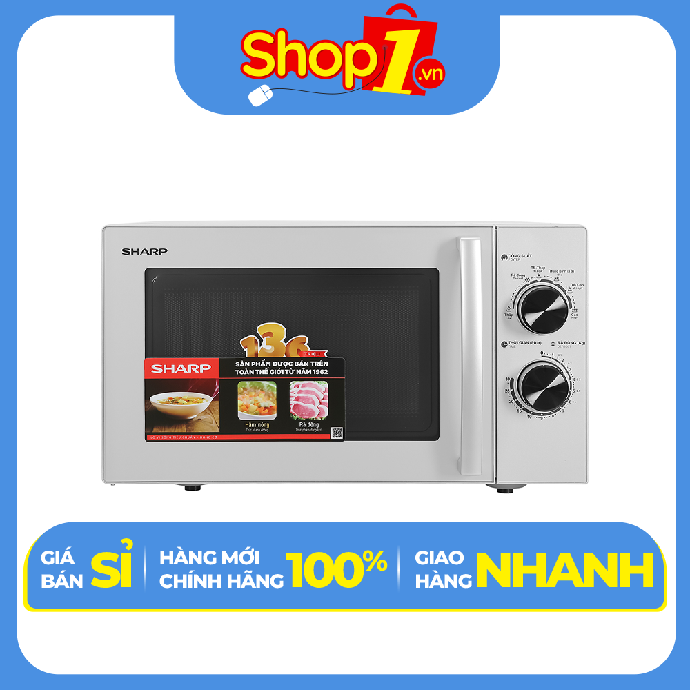 Lò vi sóng Sharp R-32A2VN-S 23 lít xám - Hàng chính hãng