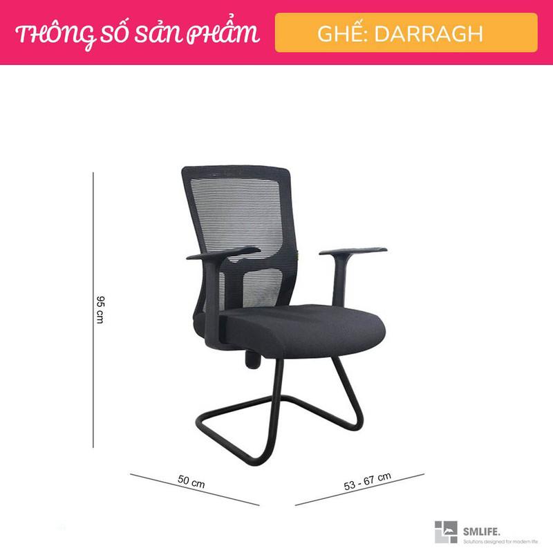 Ghế chân quỳ lưng trung bọc lưới SMLIFE Darragh
