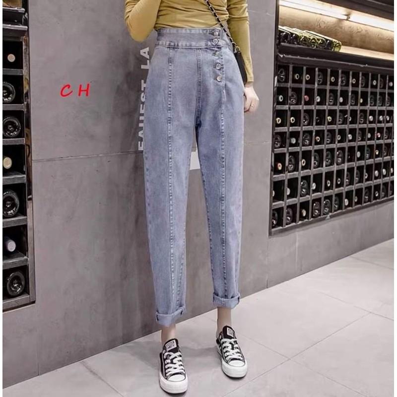 Quần bò cúc dọc hông COH755