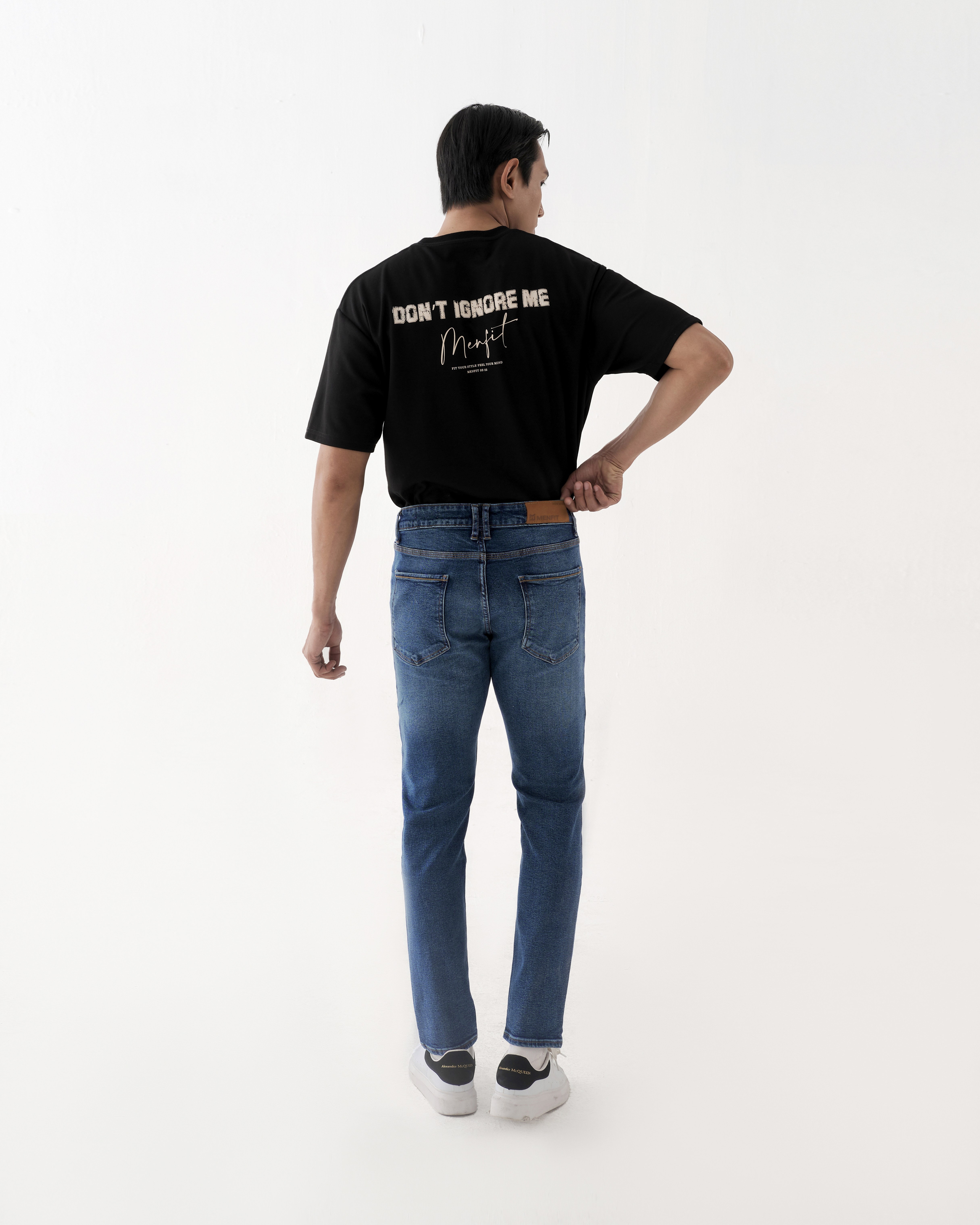 Quần jean nam xanh cao cấp MENFIT 0522 chất denim co giãn nhẹ 2 chiều, chuẩn form, thời trang