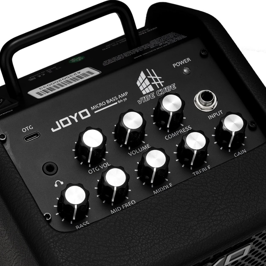 Amp Bass Joyo BA-30 30W Bluetooth 5.1 OTG Compressor EQ 3 Band Loa Bass Mini- Hàng chính hãng