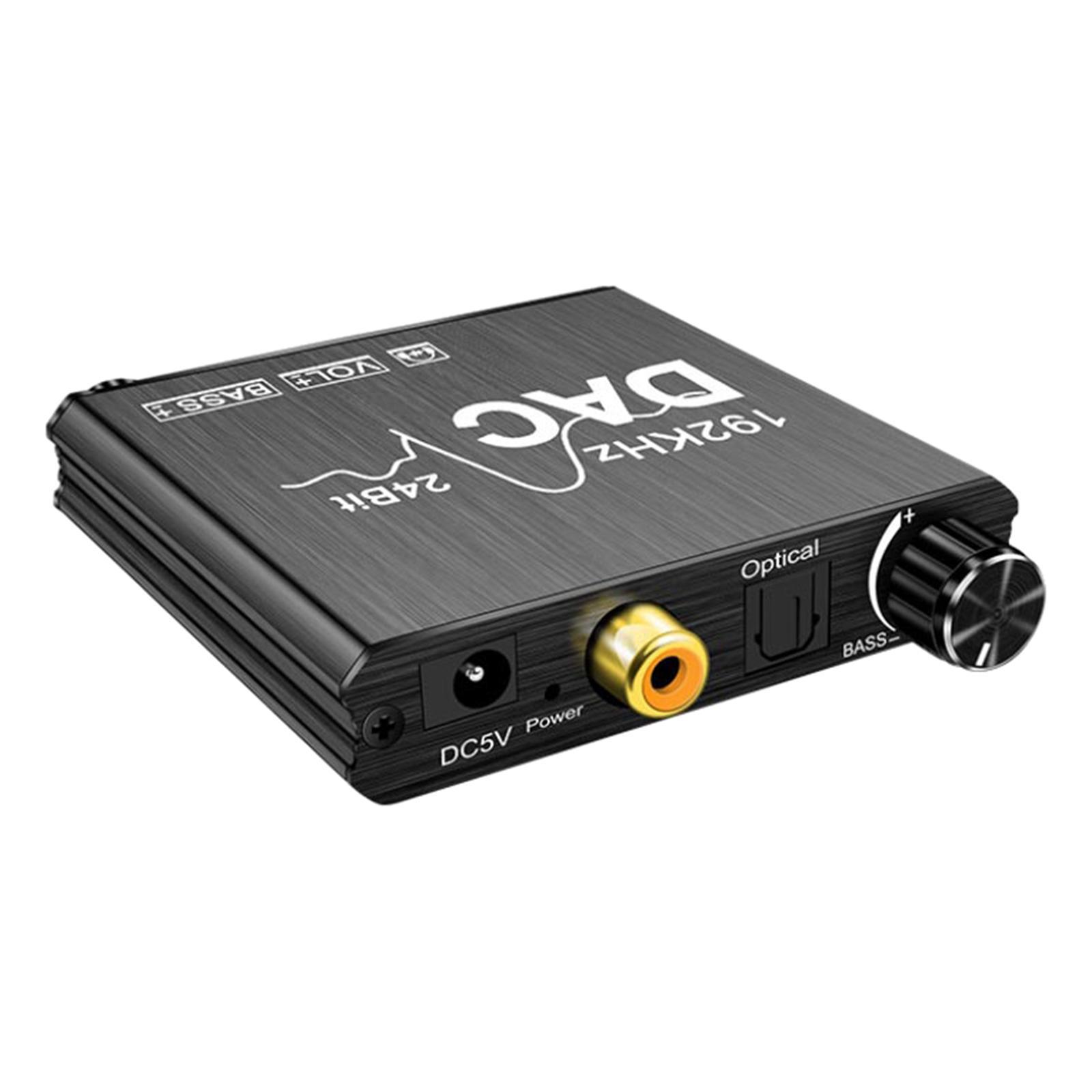 192KHz To Analog Converter Optical 24Bit 3.5mm 1x