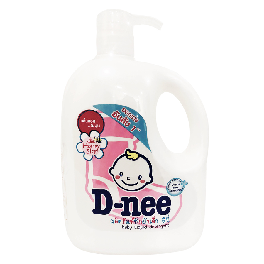 Dung Dịch Giặt Quần Áo Cho Bé D-Nee - Chai 960ml (Hồng)