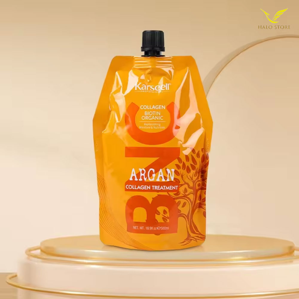 Kem hấp ủ tóc siêu mượt Karseell BNC Argan hair mask 500ml, Dầu hấp ủ tóc hương nước hoa