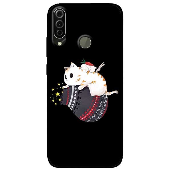 Ốp lưng dành cho Vsmart Joy 3 mẫu Mèo Trắng Ôm Túi
