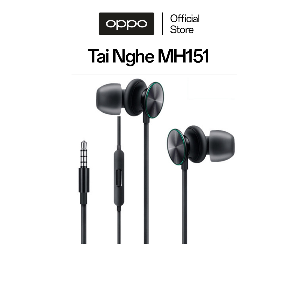 Hình ảnh Tai Nghe Điện Thoại OPPO MH151 Cổng 3.5mm | Công Nghệ Hi-Res | Âm Thanh 3D | Hàng Chính Hãng