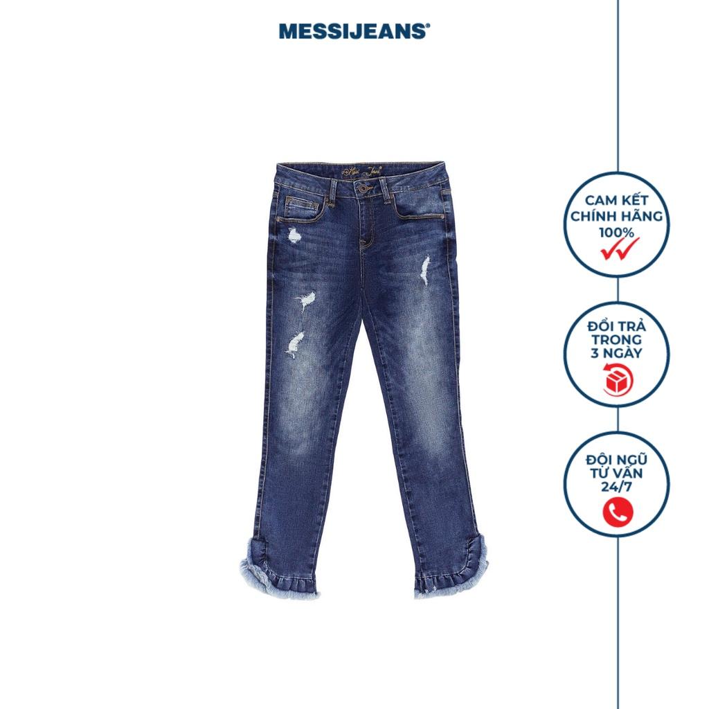 Quần jeans lửng nữ kiểu ống ôm MESSI SJW-746-18